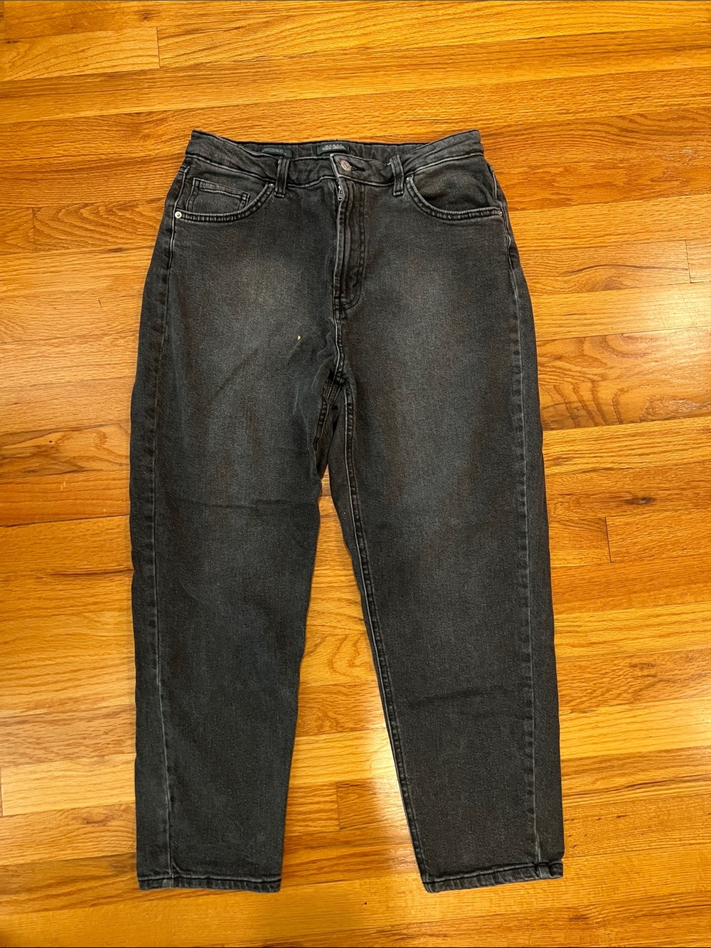 Women’s High-Rise Light Black Mom Jeans